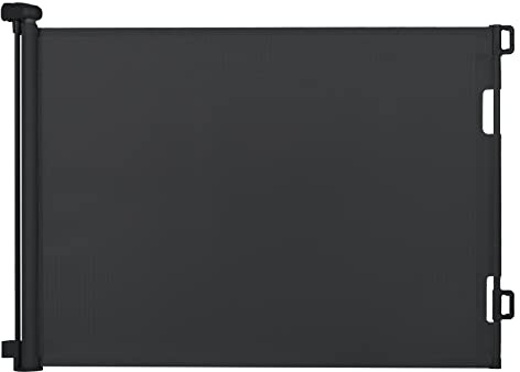 Hawthyhome Treppenschutzgitter Türschutzgitter Ausziehbar 0-180CM, Kinderschutzgitter,Schutzgitter Treppe für Babys und Haustiere Geeignet für Treppen, Türen, Terrasse （Schwarz-180CM