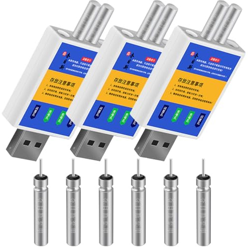 Recitem Aufladbar Batterie CR 425 Akku, LED Posen Angeln Batterie, Aufladbar Akku für Angelposen LED Angel Posen Leuchtpose Angeln Zubehör, Wiederaufladbare USB Angelposen Akku Schwimmer Batterie