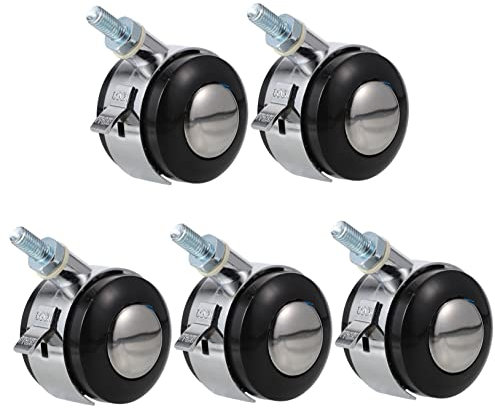 SEWACC 5 Pièces Roue universelle roulettes de chaise pour tapis roulettes pour appareils électroménagers roues roulette pivotante portable roulette de chaise de bureau roue de chaise