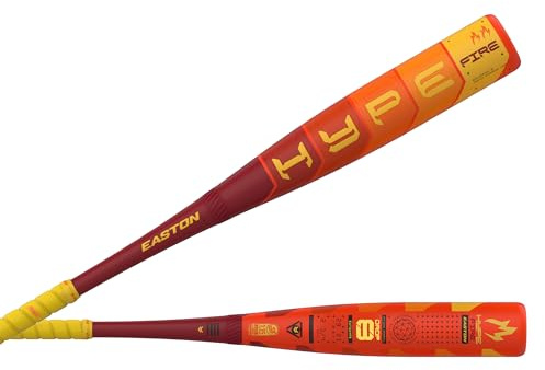 Easton Hype Fire Baseballschläger 2025, USSSA (12,7 cm), 12,7 cm, 2 Stück, Verbundwerkstoff