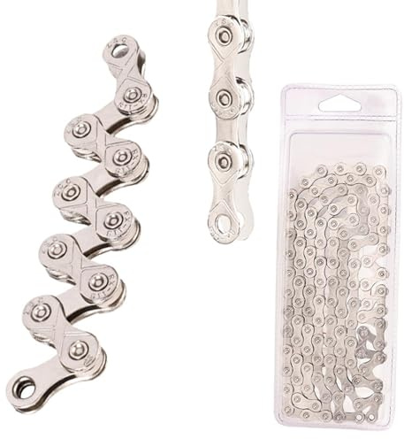 Kjzeex Bicycle Chain, Single Speed & 11 Speed Bike Chain Replacement, Compatible with Mountain Bike, Road Bike & Racing Cycling