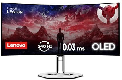 Lenovo Legion Pro 34wd-10 | 34 WQHD Gaming Monitor | 3440x1440 | 240Hz | 0.03ms Reaktionszeit | OLED Panel | USB-C | HDMI | DisplayPort | AMD FreeSync Premium Pro | integr. Lautsprecher | schwarz