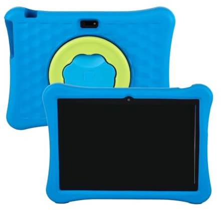 Vocdikficy Tablet per Bambini da 10 Pollici per A133 Android 4+64G Macchina per L'Apprendimento Intelligente con Controllo Genitoriale Tablet Eva Spina UE Blu