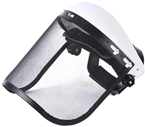 Casque De Sécurité avec Visière pour Tronçonneuse, Coupe-Bordures, Protection Faciale, Chapeau Forestier pour Jardinage Exploitation Forestière