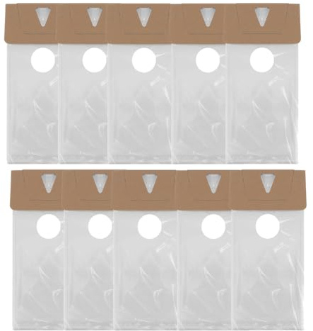 Flaroey 500-pack dörrhängare väskor 15 cm x 30 cm, genomskinliga dörrhängare väskor skyddar flygare, broschyrer, anteckningar, tryckta material