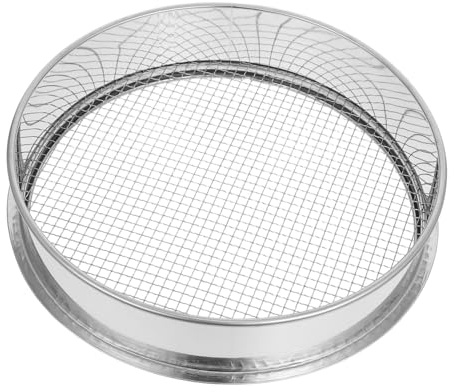 VICASKY Tamis à Terre pour Jardinage Sable et Compost avec Maille Bords Lisses pour Séparation des Particules