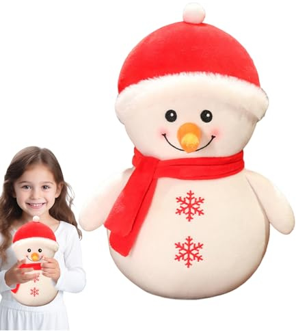 Hozaenwa Weihnachts Plüschtier | Kuschelige Und Umarmbare Figur,Weihnachts Plüsch Elch Stofftier - Für Sofa Bett Couch Kaminsims Mädchen Teenager Kinder Erwachsene