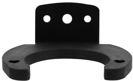 Mikrofonhakenständer Schwarz Silikon Wandmontierter und Eisen | Anti Rutsch, Platzsparende Wandmontage, Einfache Installation, für Handliche Drahtlose Mikrofone, Zuhause