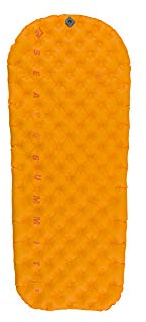 Sea to Summit Ultraleichte, isolierte Schlafunterlage für Rucksackreisen, Größe XS (127 x 54,6 x 5,1 cm), Orange/Abendrot im Zickzackmuster (Sunset Chevron)