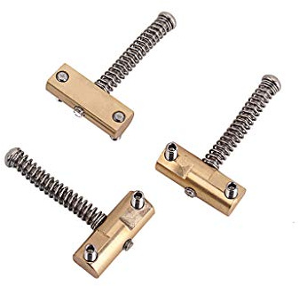 Alnicov Gitarren kompensierte Brücke Messing Sättel Set (3 Stück) – 10,8 mm Barrel-Style Stegsattel für Telecaster Tele Style E-Gitarre