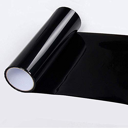 Riloer Película de Luz para Automóvil, Película de Vinilo Tintado para Faro, Luz Trasera, Lámpara Antiniebla para Luz Trasera, 40x120cm, Negro Oscuro