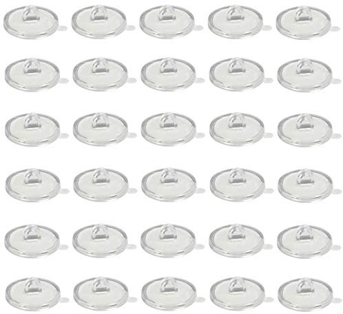 30 Pezzi Ganci Adesivi Trasparenti, Gancio Adesivo per Soffitto Bagno Trasparenti Ganci, Gancio per Soffitto Autoadesivo, per Soffitti, Pareti di Cucine, Finestre in Vetro