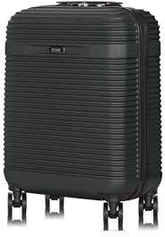 OCHNIK Handgepäck Koffer | Kabinenkoffer |Hartschalenkoffer | Kabinentrolley Hartschale | Reisekoffer | Material: ABS | Farbe: Schwarz | Maße: 55x40x20,5cm 33 Liter | 4 Rollen | Hohe Qualität