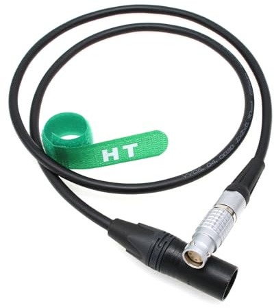 HangTon 24V Power Cable XLR 3 Pin to 8 Pin for ARRI Alexa 35, Alexa Mini, Amira, Alexa Mini LF Camera KC-50 Straight 8-Pin 2m