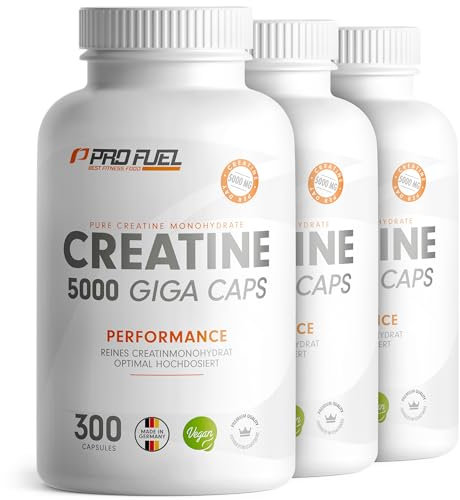 Creatin Tabletten 900x - optimal hochdosiert mit 5685 mg Creatin-Monohydrat, davon 5000 mg Creatin - vegane Kreatin-Tabletten - laborgeprüft mit Zertifikat - Vorrat für 180 Tage
