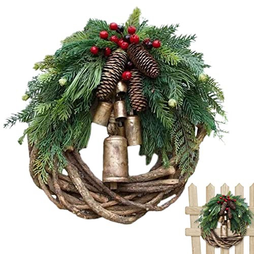 Yeeda Weihnachts-Türkranz, Weihnachtskranz TüR AußEn, Weihnachtsgirlande Deko, Girlande Weihnachten FüR HaustüR Wand, Winterkränze Für Haustür,Kamin Und Wanddekoration