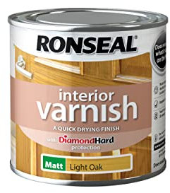 Ronseal Interior Wood Varnish - Light Oak - Matt - 250ml