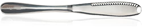 Distributeur de Beurre en Acier Inoxydable GANDUNQI, Couteau - 3 en 1 Gadget de Cuisine Fromage Couteau à Beurre avec Trou Couteau à Beurre Pain Couteau à Confiture Fromage Couteau à Beurre (1)