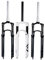 MAYANGYANG Forcella MTB MTB Mountain Bike Forcella Anteriore 26/27.5/29 Pollici Corsa 100mm Smorzamento Aria Controllo Sospensione Remoto Parti di Biciclette Forcelle Rigide MTB(26 White Shoulder)