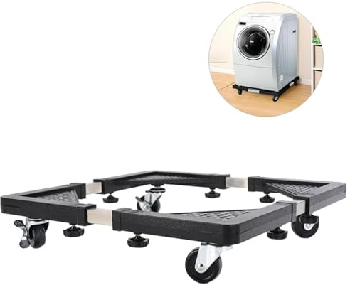 Base Lavadora Con 8 Patas Y 4 Ruedas, Base Para Lavadora Móvil Ajustable, Soporte Secador Frigorífico, Soporte Lavadora Secadora Antideslizante Y Amortiguadora, Base Para Frigorífico, Lavadora