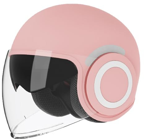retrò Casco Scodella Portatile Mezzi Caschi Jet, Mezzo Casco da Motociclista Vintage Caschi Caschi Casco A Scodella Scooter Motorino ECE Omologato Mezzo Elmetto da Moto retrò