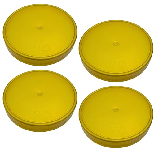 60x Ersatzdeckel NEUTRAL Schraubdeckel Kunststoffdeckel für 500 g Neutral Gläser ohne Prägung