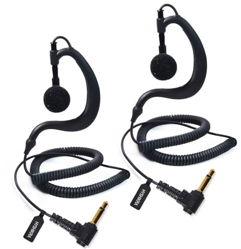 HYSHIKRA One Ear Headset 3.5mm Klinke Einohrhörer Nur Empfang Walkie Talkie Kopfhörer