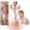 Ucikik Jouet pour bébé cactus parlant dansant, jouet interactif avec 120 chansons + chant + danse + enregistrement + LED, imitant l'enregistrement répète ce que vous dites 0-6 6-12 mois + bébés