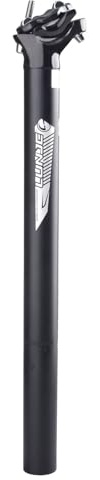 Azarxis Sadelstolpe 350 mm sittrör, sadelstång, cykelsadelstång för BMX MTB vägcykel 25,4 mm 27,2 mm 28,6 mm 30,4 mm 30,8 mm 31,6 mm (D – svart, 27,2 x 400 mm)
