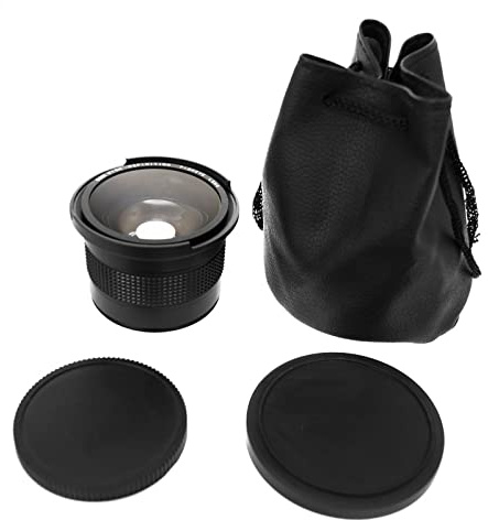 Objetivo de gran angular profesional de 0 35 aumentos con sección macro para cámaras DSLR con rosca de filtro de objetivo de 52 mm