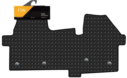 FSW Van Mats Fits Volkswagen Transporter T7 Auto 2025-On, 3mm Rubber | Custom Fit, Heavy Duty Floor Mats, Anti-Slip, Waterproof