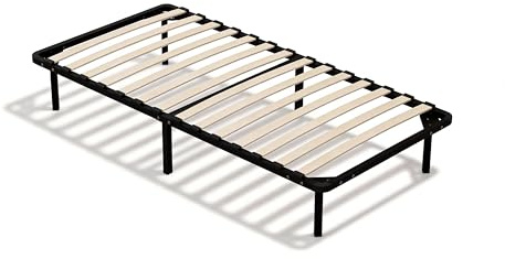 DEWINNER Rete Letto Singolo 80x190 | Altezza 35cm | 6 Gambe | 14 File di Doghe | Rete Ortopedica | Rete Singola con Doghe di Legno | Adatta a Tutti i Tipi Materassi | Da montare | Per Letto Cameretta