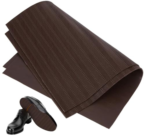 BENECREAT 2 hojas de reparación de suela de zapatos, 283 x 380 mm, almohadilla antideslizante de goma sintética para tacones altos, zapatos de cuero, zapatos deportivos, protección inferior de zapatos