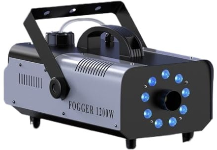 Machine À Fumée 1200W Avec 9 LED RGB 3-en-1, Brouillard Colorée, Équipement De Scène For Mariages, Fêtes Et Banquets éConomie D'éNergie Puissante