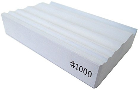 Suehiro : outils de sculpture sur bois, Medium Aiguiseur de couteau à découper, pierre à aiguiser # 1000 : éclaboussures Pierre : Hobby Pierre, 6 Couteaux Variation Disponible
