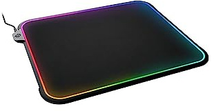 SteelSeries QcK Gaming-Mauspad, mittelgroßes RGB-Prismentuch, optimiert für Gaming-Sensoren