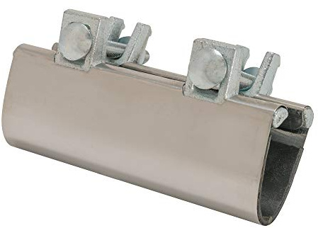 Eastman 6 Inch Pipe Repair Clamp, 1-1/2 Inch IPS Connection, Stainless Steel, 45197