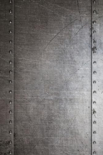Magnettafel Pinnwand XXL Metall alt Nieten Stahl Stahloptik Größe 80 x 100 cm
