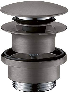 hansgrohe Ablaufgarnitur Push-Open für Waschtisch- und Bidetmischer Brushed Black Chrome