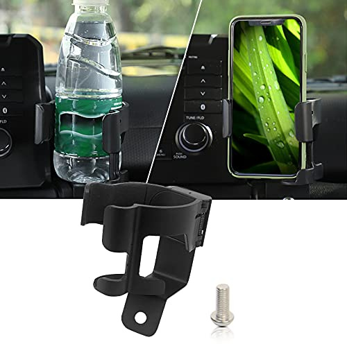Yeepin - Soporte de teléfono para coche compatible con Jimny JB74 JB64 2023-2020 2019, soporte para bebidas para tazas de café y latas de bebidas, soporte para teléfono móvil, soporte para coche