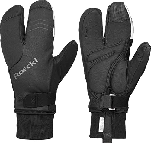 Roeckl Villach 2 Lobster Winter Fahrrad Handschuhe lang schwarz 2023: Größe: 9