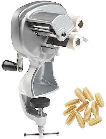 UGCER Machine de Presse à Nouilles Cavatelli Fettuccine, Outil de Fabrication de Macaronis à Spaghettis Italiens à manivelle pour la Cuisine à Domicile