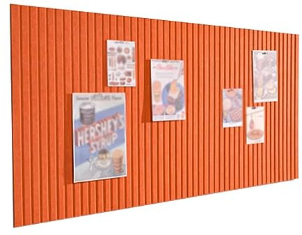 HJZALMI Filz-Wandaufkleber, Selbstklebende Filztafel, Schalldichte Wandpolsterung, Display-Hintergrund-Wandpaneel Für Büro, Schule, Heimdekoration (Farbe : Orange, Größe : 60X90CM)