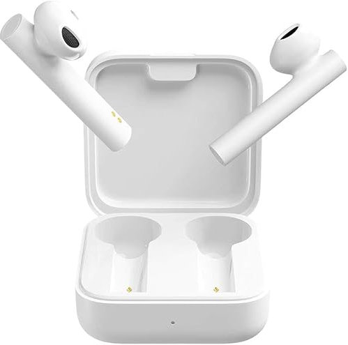 MusTech Mi True Wireless Earphones 2 Basic, casque sans fil, annulation de bruit avec double micro, compatible avec iOS et Android, blanc