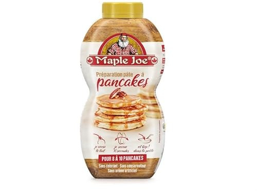 Délice Matinal : Préparation Pâte à Pancakes MAPLE JOE en Shaker 215g - Gourmand & Pratique - Epicerie Fine Sucrée - Le Lot De 3