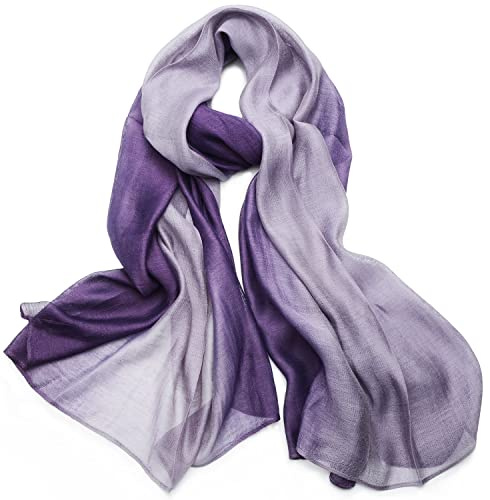 SNUG STAR Baumwolle Seidenschal Elegante Weiche Wraps Farbton Schals für Frauen