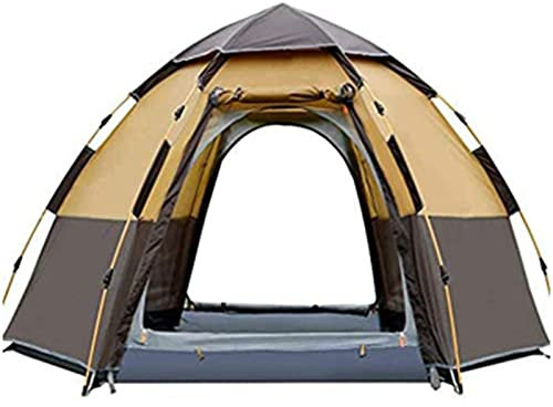 Aioneer Plane Schattentuch Regenfestes Stoffzelt Automatisches Öffnen Sechseckiges Hydraulikzelt - Ultragroßes wasserdichtes Kuppelzelt - Geschützte Familiencampingzelte Grün