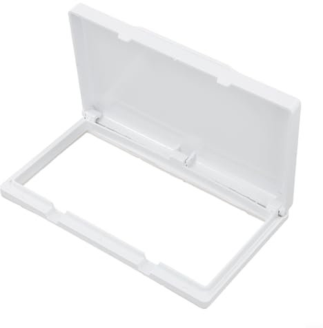 86 Type Double Outlet Cover, Switch Cover Protector Plastic Socket Waterproof Boxes Wall-Mounted Socket Cover Plug Box for Protection Socket for Home School and Nurseries(White)