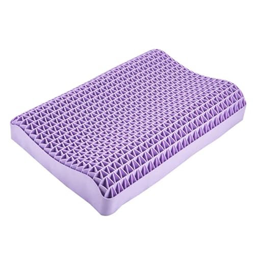 Latex-NackenstüTzkissen Pektinkissen, atmungsaktives TPE-Kissen mit Luftschicht, mit Wasser waschbar, druckfreies Nackenkissen aus Latex for Erwachsene, Einzelkissen Latex-Kopfkissen(No pillowcase)