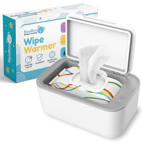 BooBoo ® Baby Wipe Warmer | Wipe Warmer for Babies | Large Capacity Wet Wipe Dispenser | x3 Precise Temperature Modes with Fast Heating